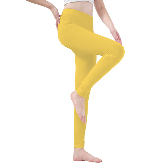 Ti Amo I love you - Exclusive Brand   -  Dandelion - White Daisy -  Yoga Leggings