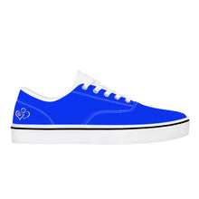 Load image into Gallery viewer, Ti Amo I love you -  Exclusive Brand  - Blue Blue Eyes - Double White Heart -  Skate Shoe - White Soles
