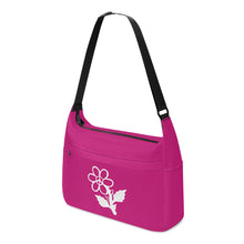 Load image into Gallery viewer, Ti Amo I love you - Exclusive Brand  - Red Violet 2 - White Daisy -  Journey Computer Shoulder Bag
