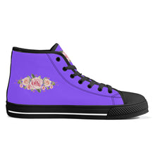 Load image into Gallery viewer, Ti Amo I love you - Exclusive Brand - High-Top Canvavs Shoes - Black Soles
