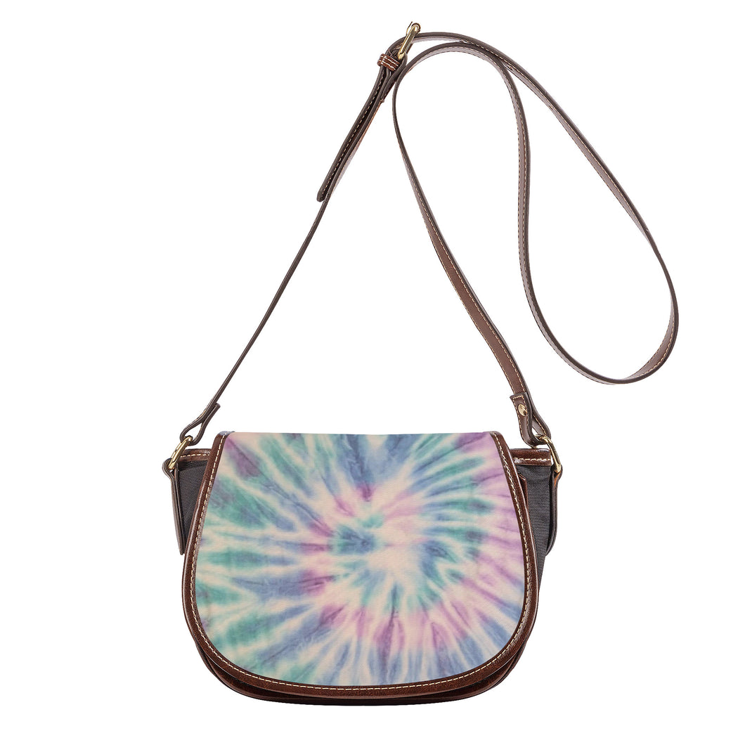 Ti Amo I love you - Exclusive Brand - Pastel Tie-Dye - Saddle Bag