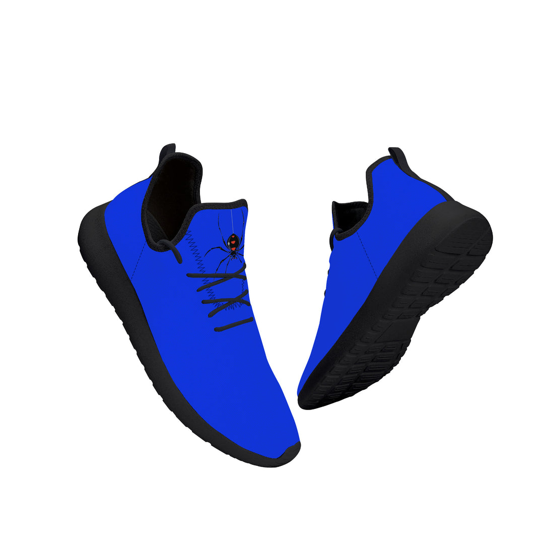 Ti Amo I love you - Exclusive Brand  - Blue Blue Eyes - Spider -  Lightweight Mesh Knit Sneaker - Black Soles