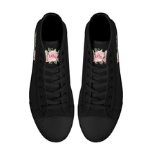 Load image into Gallery viewer, Ti Amo I love you - Exclusive Brand - High-Top Canvas Shoes - Black Soles
