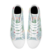 Load image into Gallery viewer, Ti Amo I love you - Exclusive Brand - High-Top Canvas Shoes - White Soles
