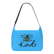 Load image into Gallery viewer, Ti Amo I love you - Exclusive Brand - Medium Cyan Blue - Bee Kind - Journey Computer Shoulder Bag
