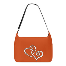 Load image into Gallery viewer, Ti Amo I love you - Exclusive Brand  - Lobster -  Double White Heart - Journey Computer Shoulder Bag
