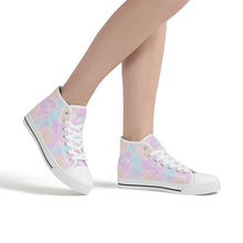 Load image into Gallery viewer, Ti Amo I love you - Exclusive Brand  - High-Top Canvas Shoes - White Soles
