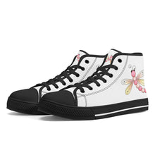 Load image into Gallery viewer, Ti Amo I love you - Exclusive Brand - Firefly - High-Top Canvas Shoes - Black Soles
