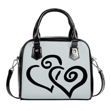 Load image into Gallery viewer, Ti Amo I love you - Exclusive Brand - Geyser 2 - Double Black Heart -  Shoulder Handbag
