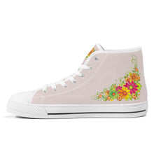 Load image into Gallery viewer, Ti Amo I love you - Exclusive Brand - High-Top Canvas Shoes - White Soles
