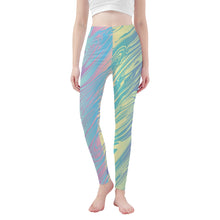 Load image into Gallery viewer, Ti Amo I love you - Exclusive Brand - Sherbert Stripe - Yoga Leggings - Sizes XS-3XL
