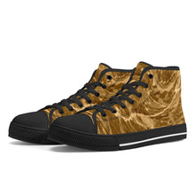 Load image into Gallery viewer, Ti Amo I love you - Exclusive Brand - High-Top Canvas Shoes - Black Soles
