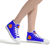 Load image into Gallery viewer, Ti Amo I love you - Exclusive Brand  - Womens High-Top Canvas Shoes - White Soles
