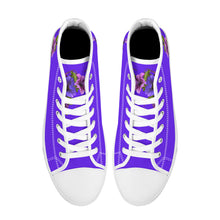 Load image into Gallery viewer, Ti Amo I love you - Exclusive Brand - High-Top Canvas Shoes - White Soles
