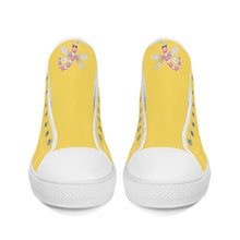 Load image into Gallery viewer, Ti Amo I love you - Exclusive Brand - High-Top Canvas Shoes - White Soles
