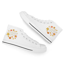 Load image into Gallery viewer, Ti Amo I love you - Exclusive Brand - High-Top Canvas Shoes - White Soles
