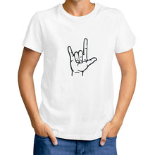 Load image into Gallery viewer, Ti Amo I love you - Exclusive Brand  - White -  Love Sign - Men&#39;s T-Shirt
