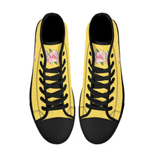 Load image into Gallery viewer, Ti Amo I love you - Exclusive Brand - High-Top Canvas Shoes - Black Soles
