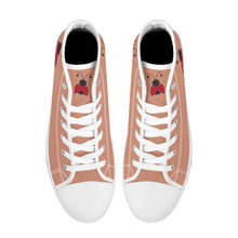 Load image into Gallery viewer, Ti Amo I love you - Exclusive Brand  - High-Top Canvas Shoes - White Soles
