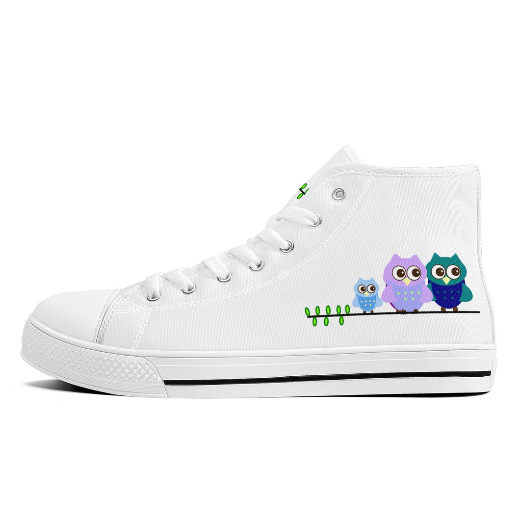 Ti Amo I love you - Exclusive Brand - High-Top Canvas Shoes - White Soles