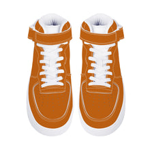 Load image into Gallery viewer, Ti Amo I love you - Exclusive Brand - Alloy Orange - High Top Unisex Sneakers
