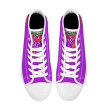 Load image into Gallery viewer, Ti Amo I love you - Exclusive Brand - High-Top Canvas Shoes - White Soles
