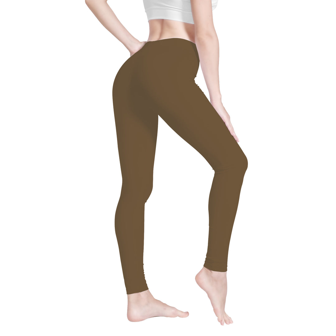 Ti Amo I love you - Exclusive Brand  - Aged Bronze - White Daisy -  Yoga Leggings