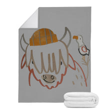 Load image into Gallery viewer, Ti Amo I love you - Exclusive Brand - Silver Chalice - Cow - Blankets
