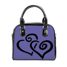 Load image into Gallery viewer, Ti Amo I love you - Exclusive Brand - Scampi - Double Black Heart -  Shoulder Handbag
