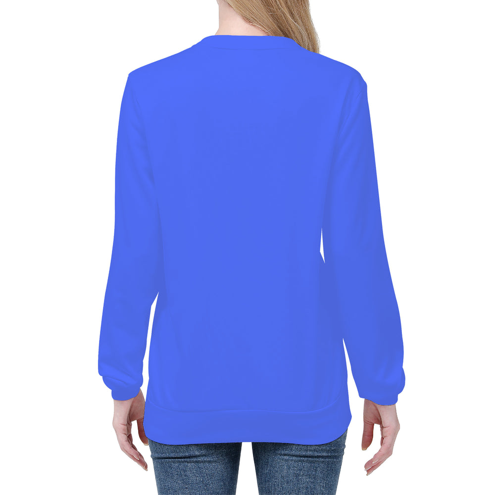 Ti Amo I love you - Exclusive Brand  - Neon Blue - Angry Fish - Women's Sweatshirt
