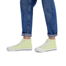 Load image into Gallery viewer, Ti Amo I love you  - Exclusive Brand - Beryl Green - Unisex High-Top Canvas Shoes - White Soles
