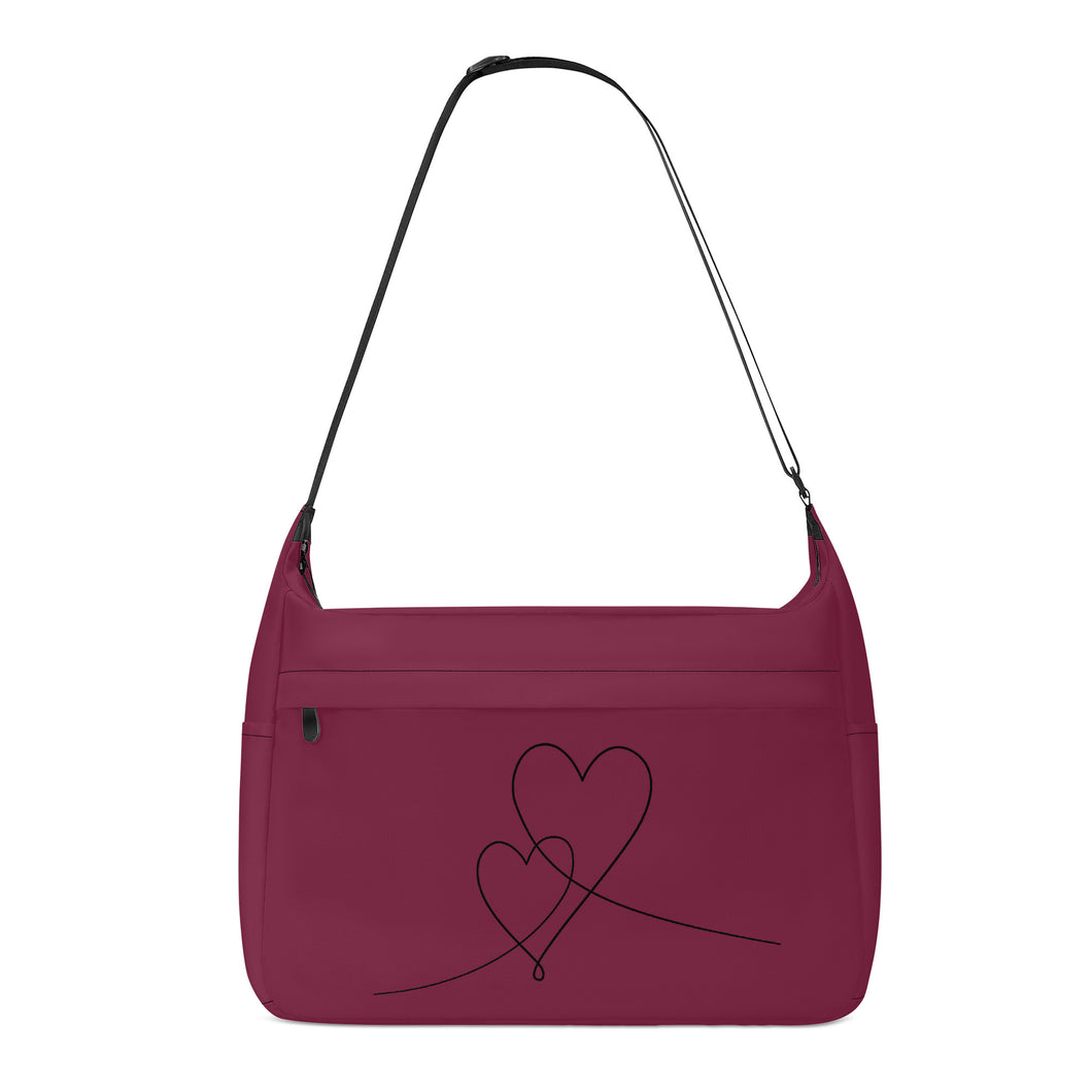 Ti Amo I love you - Exclusive Brand - Beet Red - Double Script Heart - Journey Computer Shoulder Bag