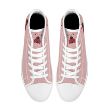 Load image into Gallery viewer, Ti Amo I love you - Exclusive Brand - High-Top Canvas Shoes - White Soles
