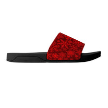 Load image into Gallery viewer, Ti Amo I love you  - Exclusive Brand - Snowflake - Womens / Children  / Youth  - Slide Sandals - Black Soles
