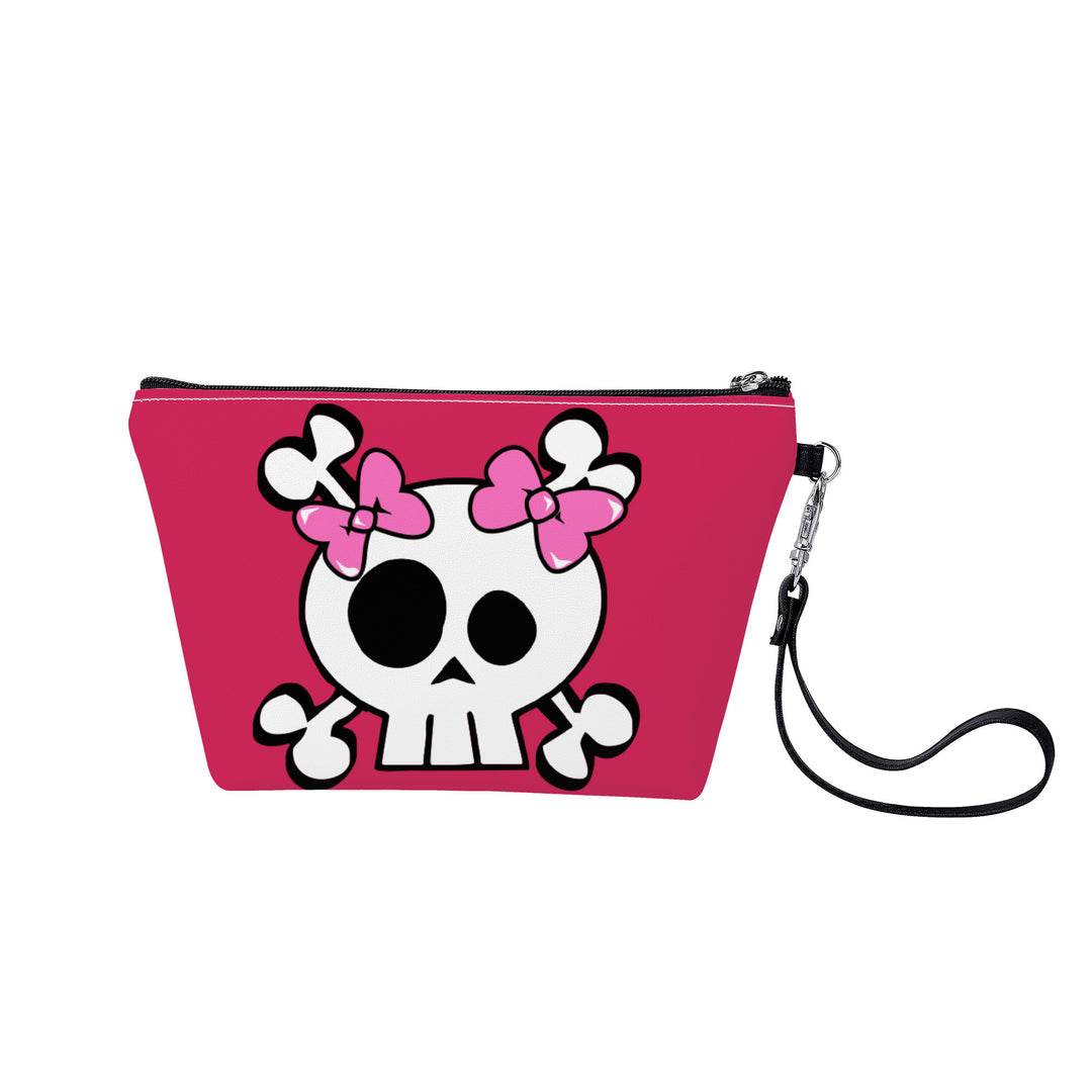 Ti Amo I love you - Exclusive Brand - Cerise Red 2 - Skeleton - Sling Cosmetic Bag