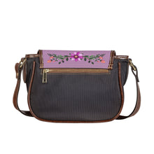 Load image into Gallery viewer, Ti Amo I love you - Exclusive Brand - Lilac 2 - Floral Bouquet -  Saddle Bag
