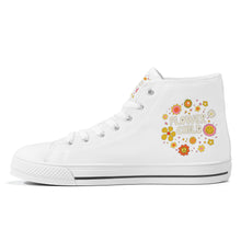 Load image into Gallery viewer, Ti Amo I love you - Exclusive Brand - High-Top Canvas Shoes - White Soles
