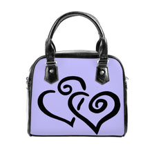 Load image into Gallery viewer, Ti Amo I love you - Exclusive Brand - Melrose - Double Black Heart -  Shoulder Handbag
