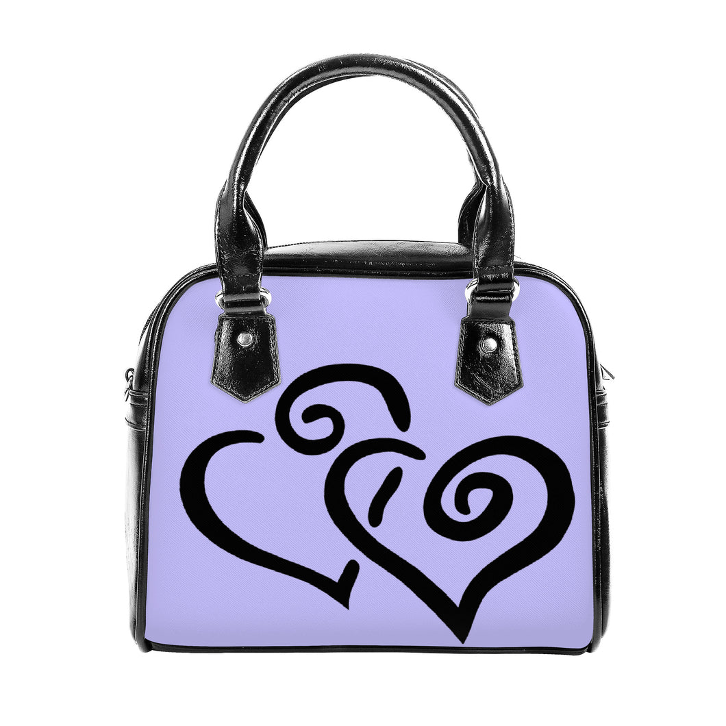 Ti Amo I love you - Exclusive Brand - Melrose - Double Black Heart -  Shoulder Handbag