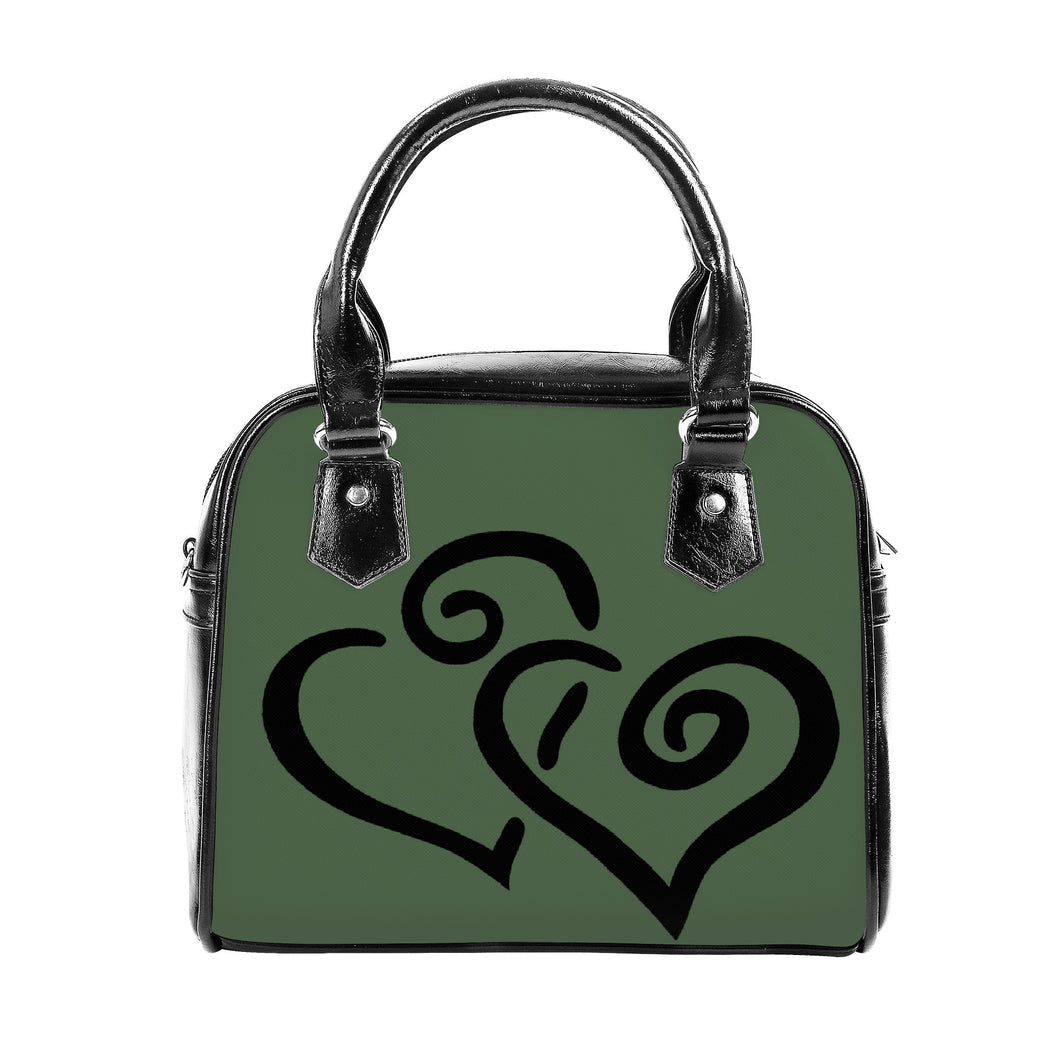 Ti Amo I love you - Exclusive Brand - Axoloti - Double Black Heart -  Shoulder Handbag