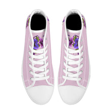 Load image into Gallery viewer, Ti Amo I love you - Exclusive Brand - High-Top Canvas Shoes - White Soles
