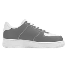 Load image into Gallery viewer, Ti Amo I love you - Exclusive Brand - Dove Gray &amp; White - Low Top Unisex Sneakers - Sizes: Big Kids 4.5-7 / Mens 4.5-14.5 / Womens 5.5-14
