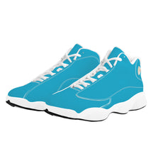 Load image into Gallery viewer, Ti Amo I love you - Exclusive Brand  - Ball Blue -Mens / Womens - Unisex  Basketball Shoes - White Laces
