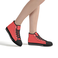 Load image into Gallery viewer, Ti Amo I love you - Exclusive Brand - Persimmon -  High-Top Canvas Shoes - Black Soles
