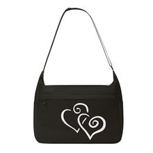 Load image into Gallery viewer, Ti Amo I love you - Exclusive Brand - Zeus - Double White Heart - Journey Computer Shoulder Bag
