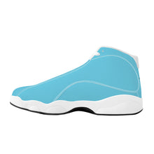 Load image into Gallery viewer, Ti Amo I love you - Exclusive Brand  - Aquamarine Blue - Mens / Womens - Unisex  Basketball Shoes - White Laces
