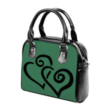 Load image into Gallery viewer, Ti Amo I love you - Exclusive Brand - Amazon - Double Black Heart -  Shoulder Handbag
