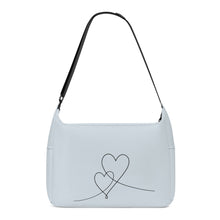 Load image into Gallery viewer, Ti Amo I love you - Exclusive Brand - Geyser - Double Script Heart - Journey Computer Shoulder Bag
