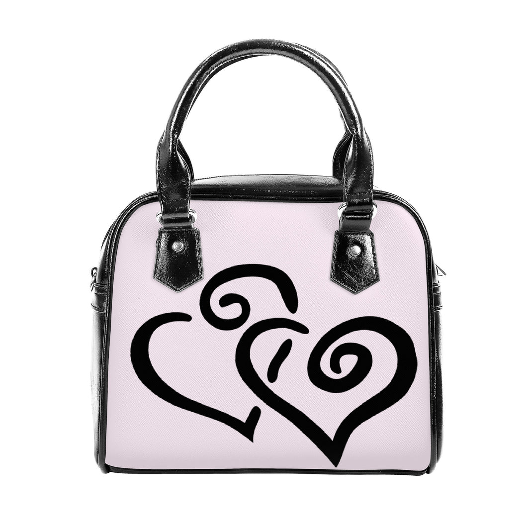 Ti Amo I love you - Exclusive Brand - Amour - Double Black Heart -  Shoulder Handbag