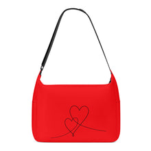 Load image into Gallery viewer, Ti Amo I love you - Exclusive Brand  - Hawthorn Red - Double Script Heart - Journey Computer Shoulder Bag
